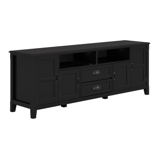 SIMPLIHOME WyndenHall Brooklyn + Max AXCRBUR72-BL Manual
