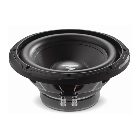 Focal Sub 10 Dual User Manual