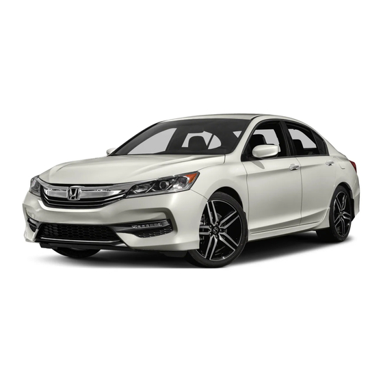 Honda Accord Sedan 2017 Owner's Manual