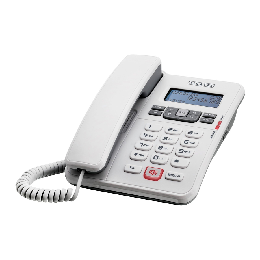 Alcatel TEMPORIS 55-EX - VOIP Phone Manual