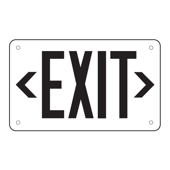Cooper Lighting Thin Profile High-Abuse Exit Series VRX Series Specification Sheet