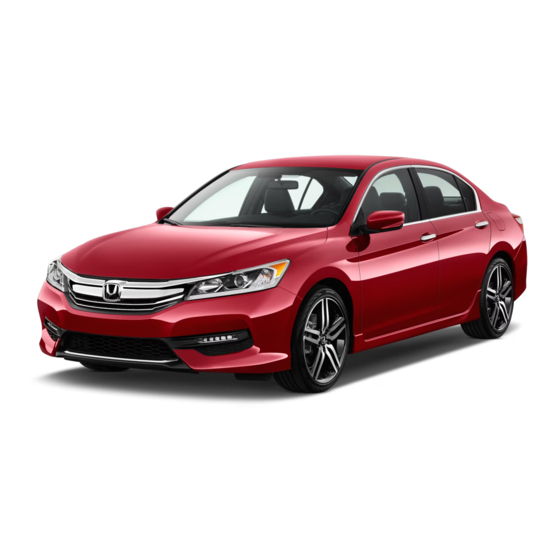 Honda Accord Sedan 2017 Owner's Manual