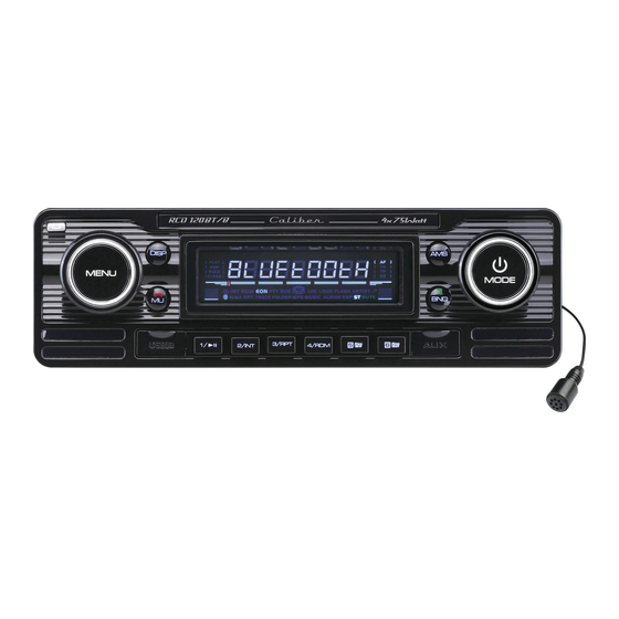 Caliber RCD 120BT Manual Manual