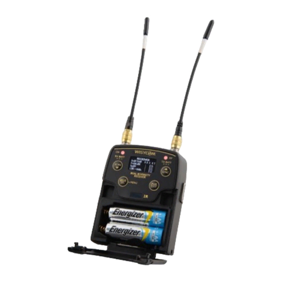 WisyCom MPR52-ENG User Manual