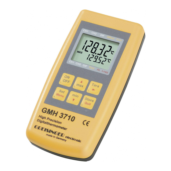 GREISINGER GMH 3710 Operating Manual