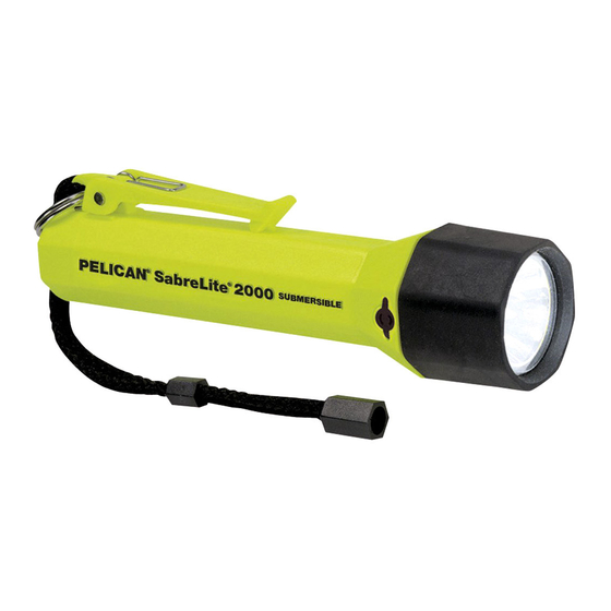 Pelican SableLite 2000 Operating Instructions