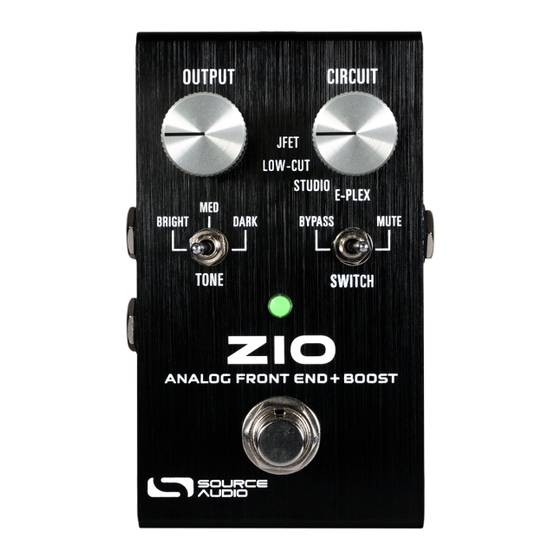 Source Audio ZIO User Manual