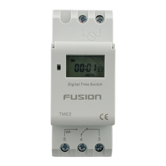 CSG FUSION TME2 Manual
