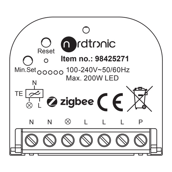 Nordtronic Box Dimmer Zigbee G2 Manual