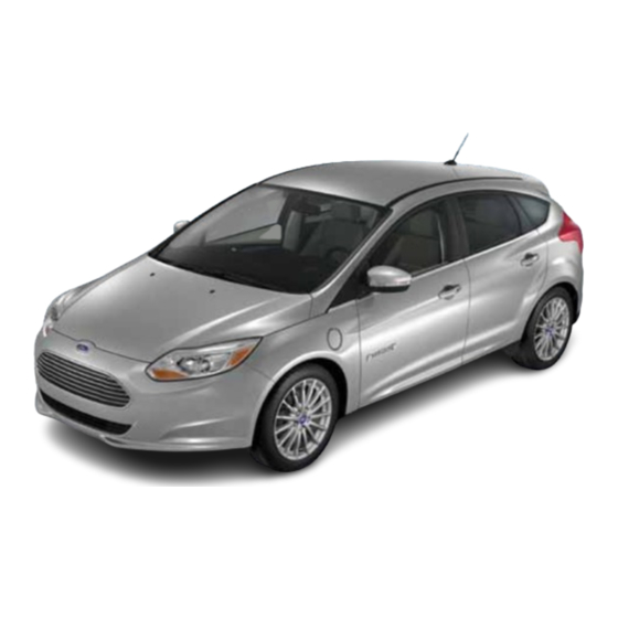 Ford Focus Electric Quick Reference Manual