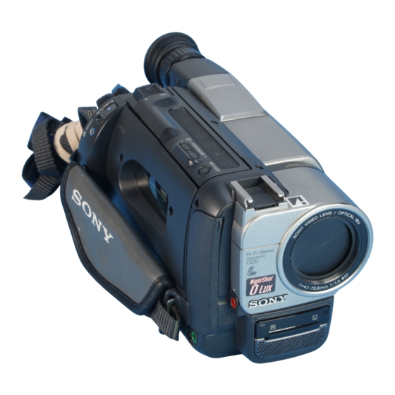 Sony CCD-TRV15 Service Manual