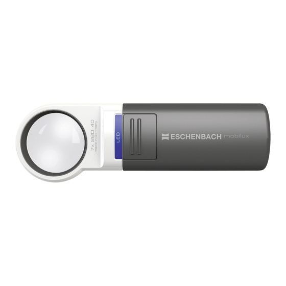 Eschenbach MOBILUX LED Lente D'Ingrandimento 4x - 16 Diottrie Con 3 Luci LED E Filtri Colorati - Foto 2