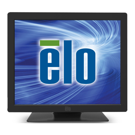 ELO TOUCH SOLUTIONS 1929LM USER MANUAL Pdf Download | ManualsLib