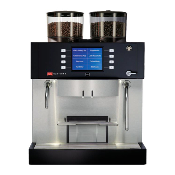 MELITTA BARCUBE OPERATING INSTRUCTIONS MANUAL Pdf Download ManualsLib