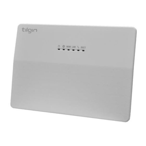 tilgin HG350 Series Quick Manual