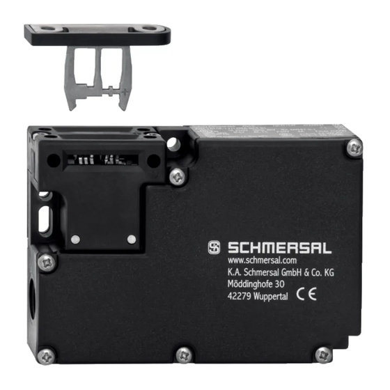 schmersal AZM 161 AS Series Operating Instructions Manual