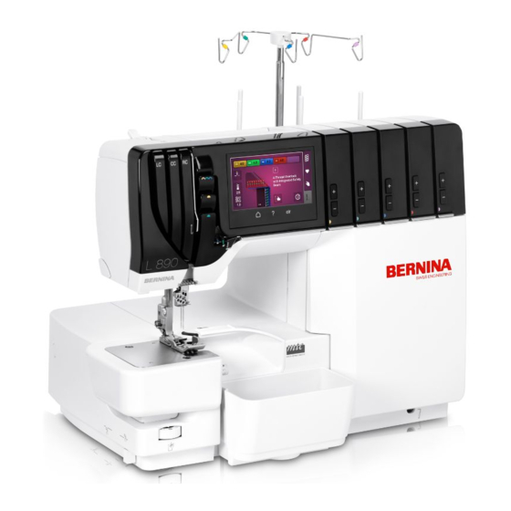 Bernina Overlocker L 890 Workbook