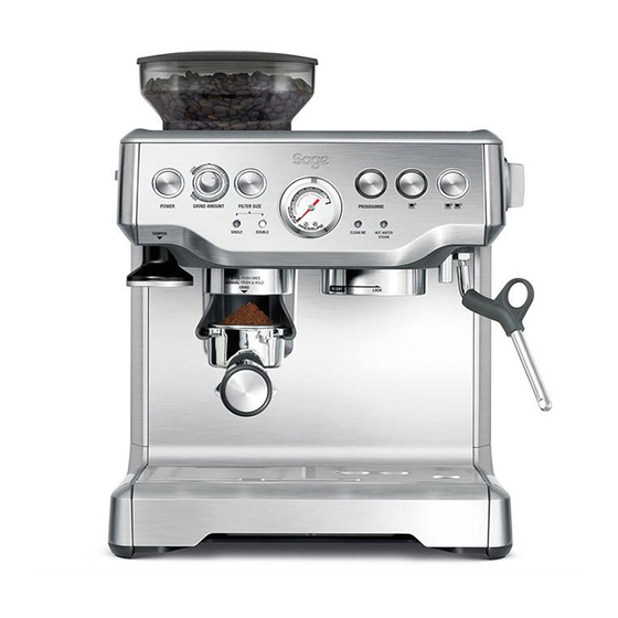 Sage the Barist Express BES875 Quick Manual