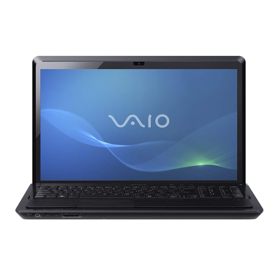 Sony VAIO VPCF2 Series Quick Start Manual