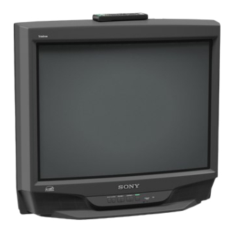 Sony Trinitron KV-27S42 Operating Instructions Manual