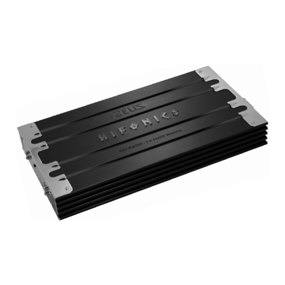 Hifonics ZEUS ZXi 1500 Owner's Manual