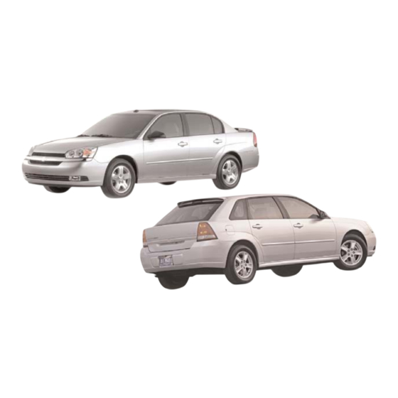 Chevrolet malibu Getting To Know Manual