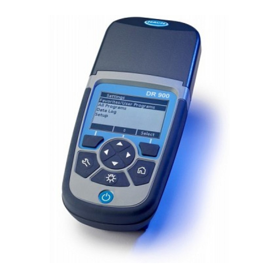 HACH DR 900 USER MANUAL Pdf Download ManualsLib