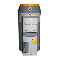 Dräger Medical Vapor 2000 Operating Instructions Manual