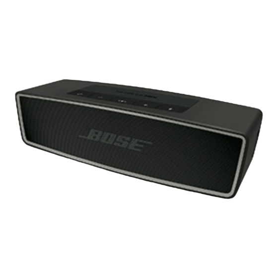 Q&Q Bose SoundLink Mini Bluetooth speaker II Quick Start Manual