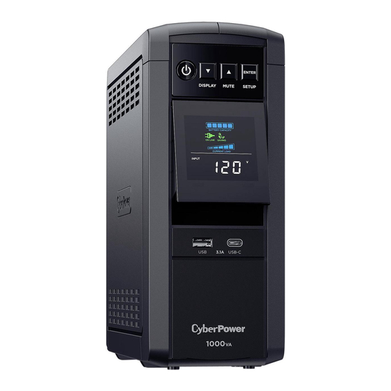 CyberPower CP1000PFCLCD User Manual