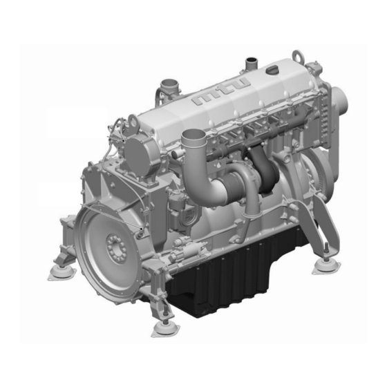 MTU 6R 1600 G10F Operating Instructions Manual