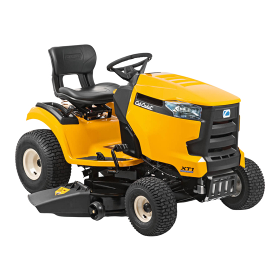 CUB CADET XT1 OPERATOR'S MANUAL Pdf Download | ManualsLib