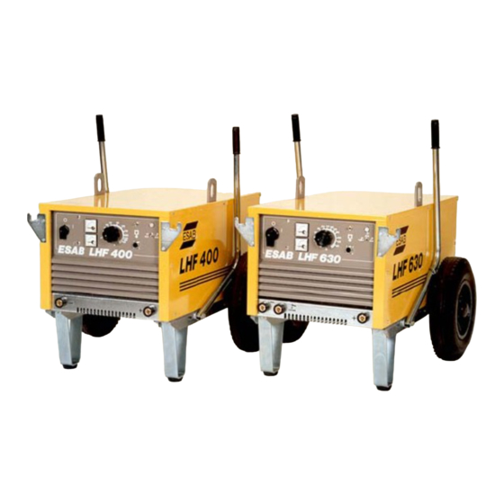 ESAB LHF 400 Instruction Manual