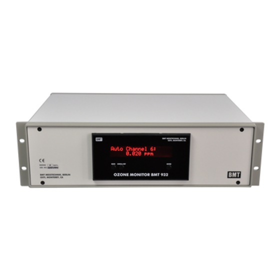 BMT 932 Manual