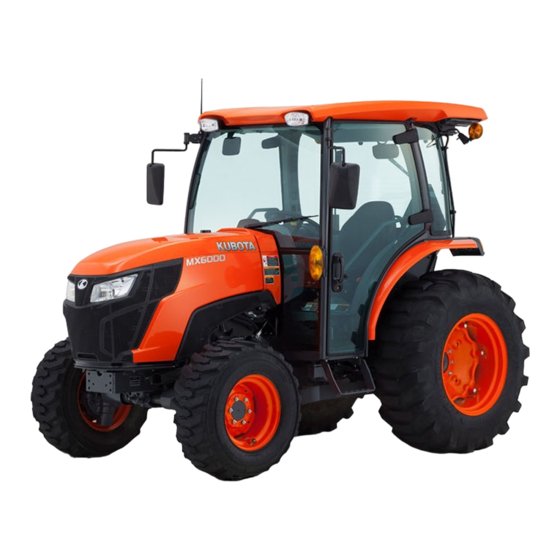 Kubota MX Series Operator's Manual