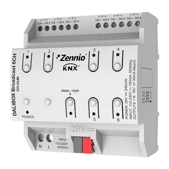 Zennio ZDI-DLB6 Technical Documentation