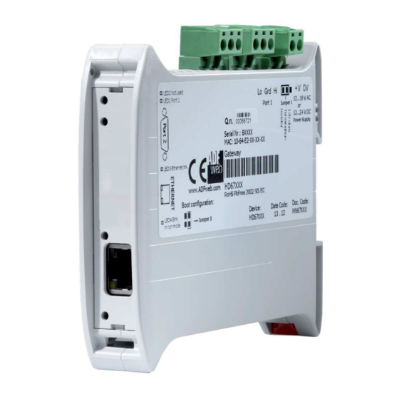 ADF Web AXIS HD67686-A1 User Manual