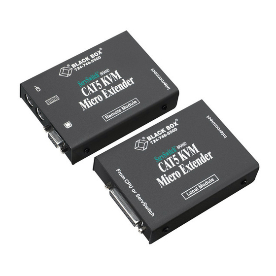 Black Box ACU3001A User Manual