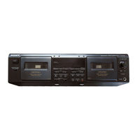 Sony TC-WR550Z - Stereo Cassette Deck Service Manual