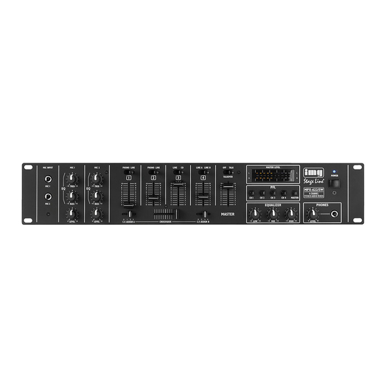 IMG STAGE LINE MPX-622/SW Instruction Manual