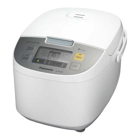 panasonic microcomputer rice cooker manual