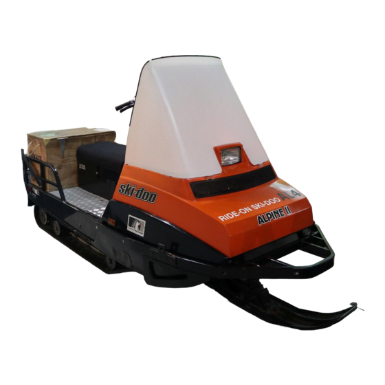 SKIDOO ALPINE II OPERATOR'S MANUAL Pdf Download ManualsLib