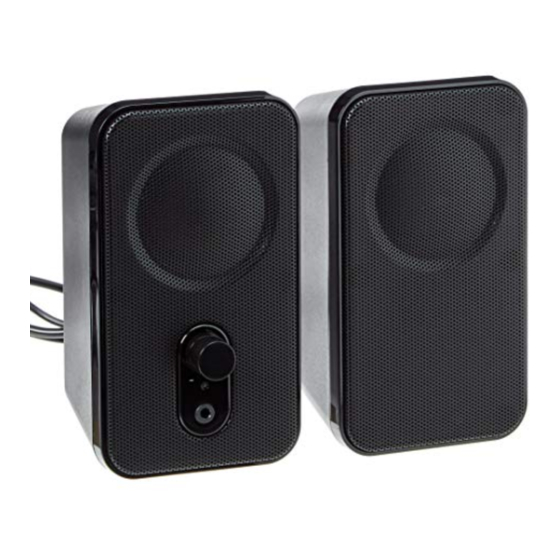 Basics Computer Speakers for Desktop or Laptop PC , USB-Powered,  Black