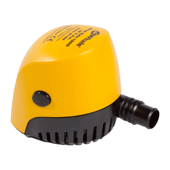 WHALE ORCA AUTO 1300 INSTALLATION AND OPERAION MANUAL Pdf Download