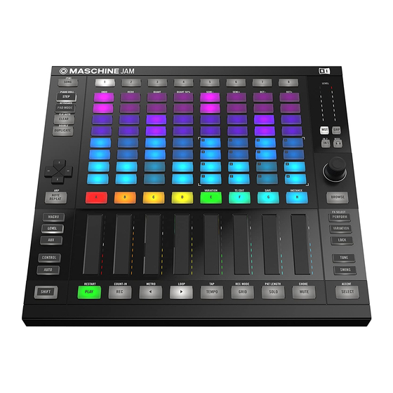 Native Instruments MASCHINE JAM Manual