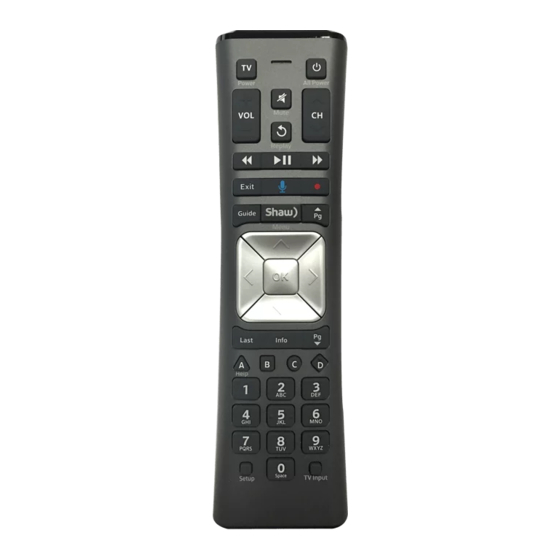 Shaw XR11 TV Remote Control Manuals