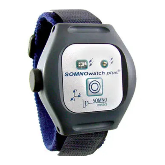 SOMNOmedics SOMNOwatch plus Instruction Manual