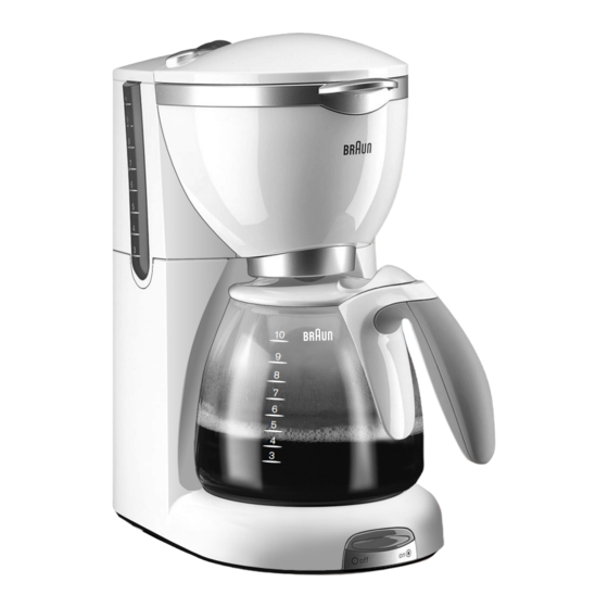 User Manuals: Braun CafHouse Silver KF 510 Coffee Maker