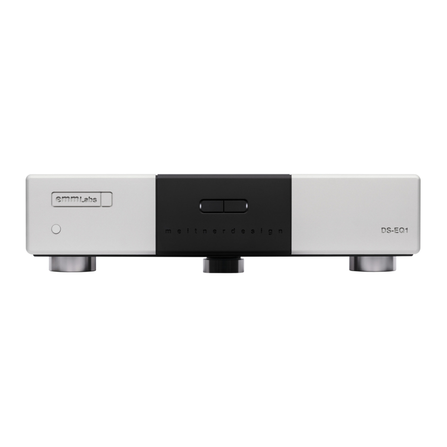 EMM Labs DS-EQ1 Owner's Manual