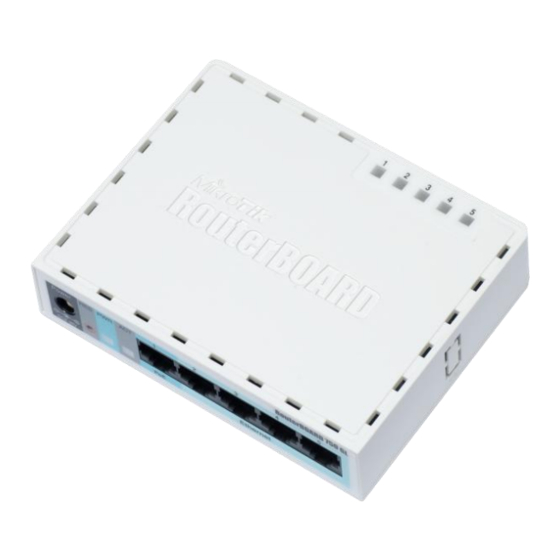MikroTik RouterBOARD 750 Series User Manual